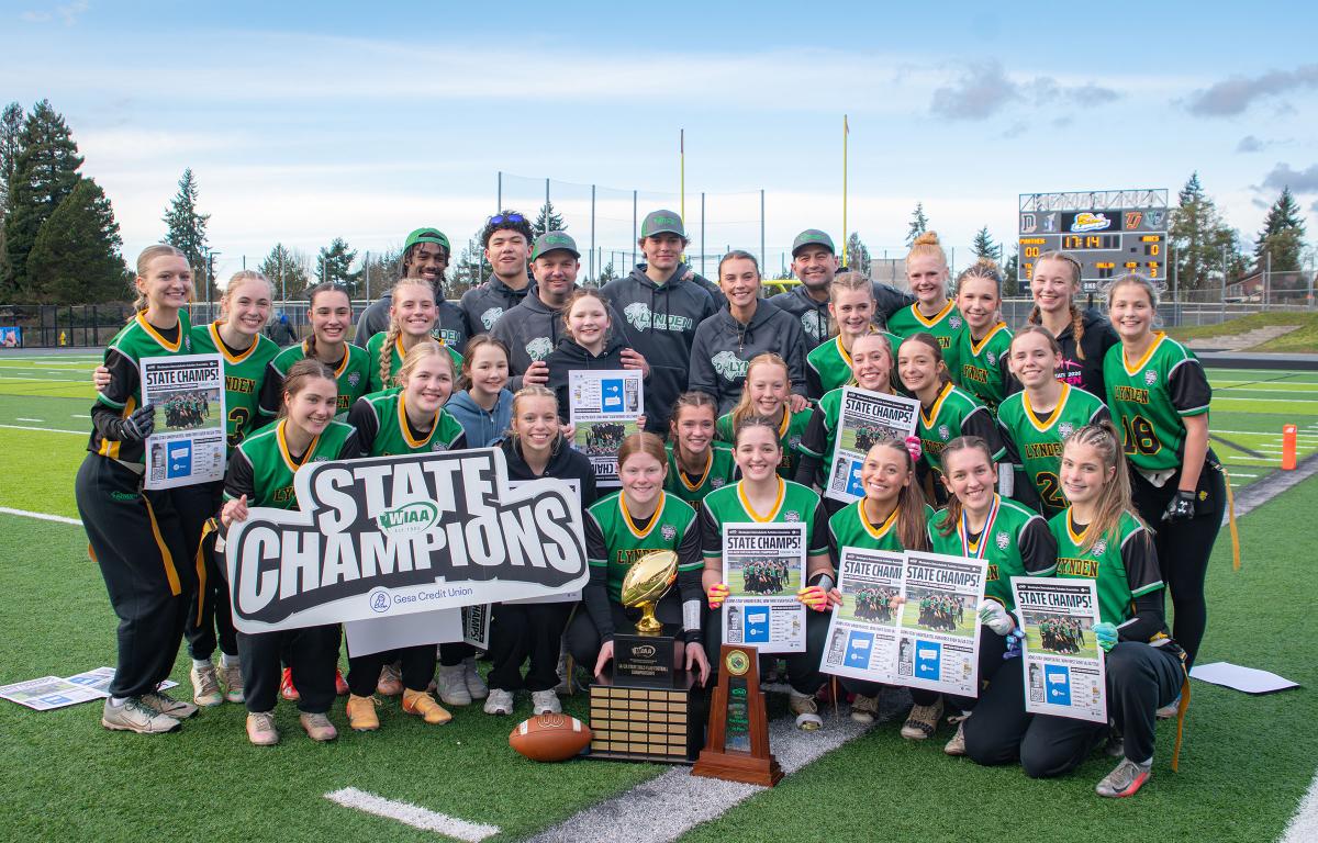 lynden girls flag football championship high school sports