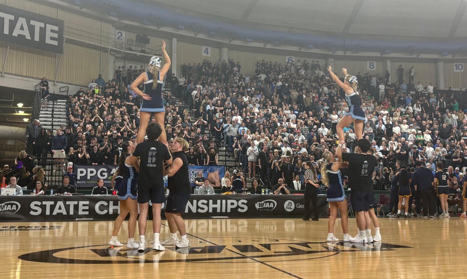lynden christian cheerleaders state basketball