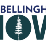 Logo reading 'My Bellingham NOW' with a white pine tree inside the 'O' in NOW.